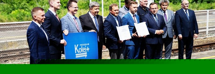 Materiał ilustracyjny PKP PLK dotyczący inwestycji kolejowych w województwie łódzkim