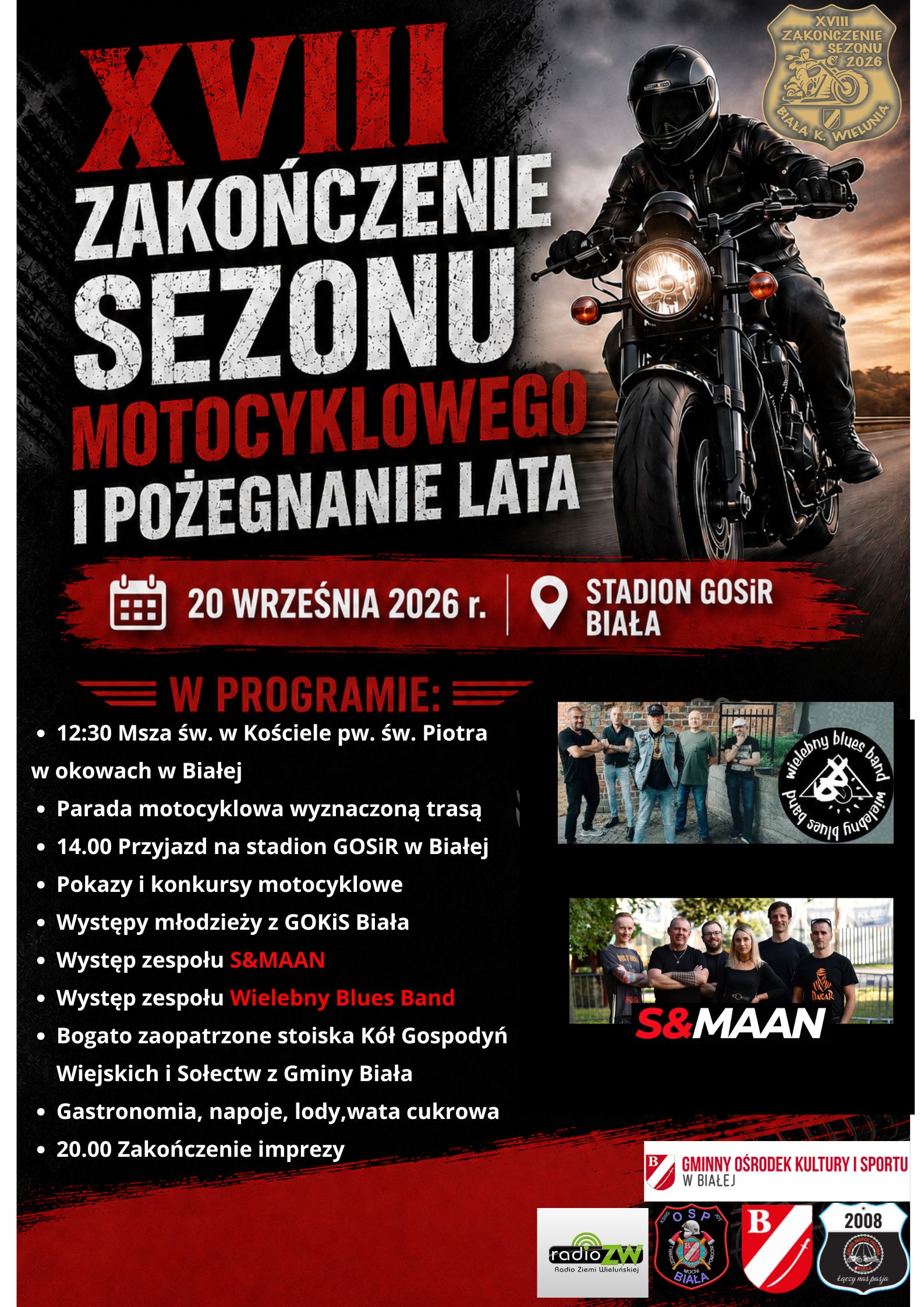 Zakończenie sezonu motocyklowego w Białej