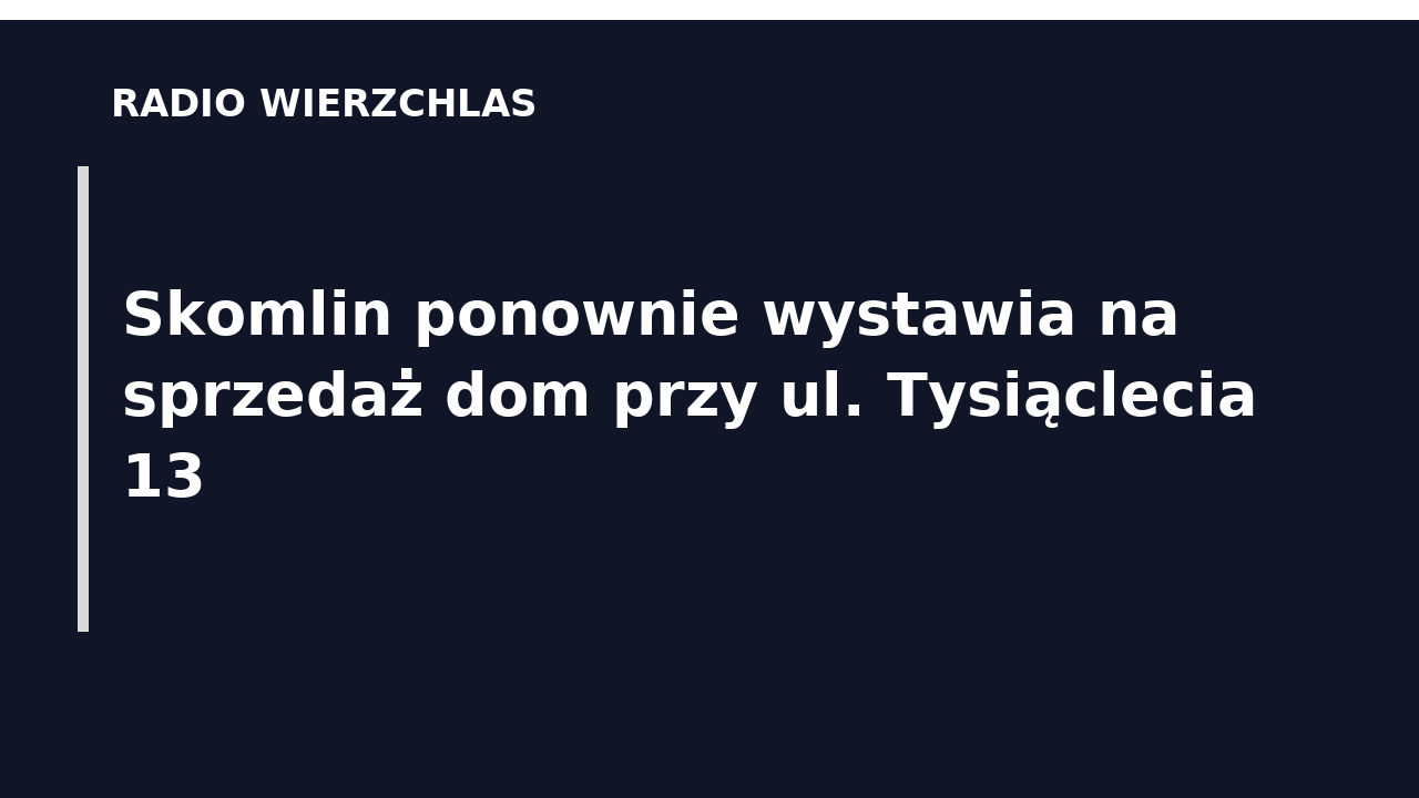 Grafika dotycząca sprzedaży nieruchomości w Skomlinie.