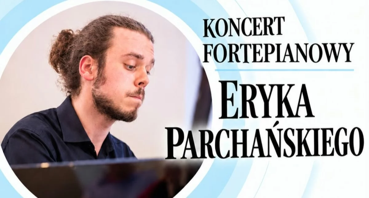 Plakat koncertu „Efekt Chopina” w Pałacu Męcińskich w Działoszynie; źródło: Kulisy Powiatu