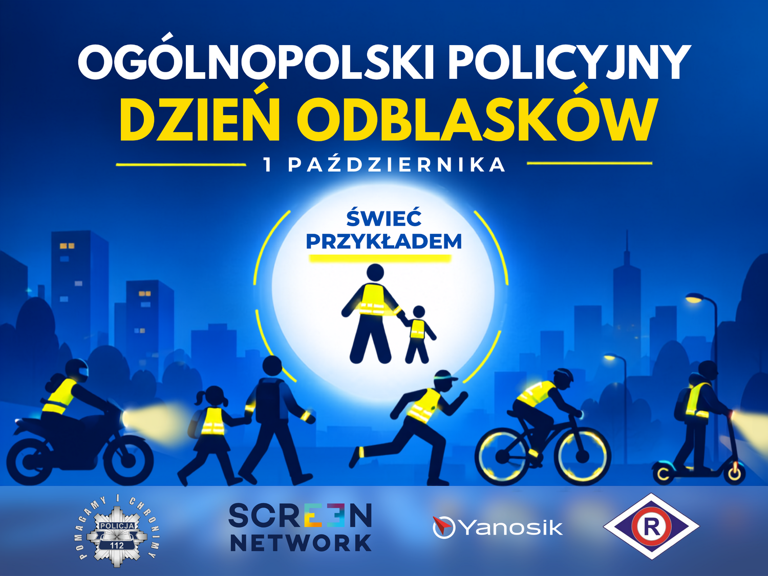 Oficjalna grafika Ogólnopolskiego Policyjnego Dnia Odblasków