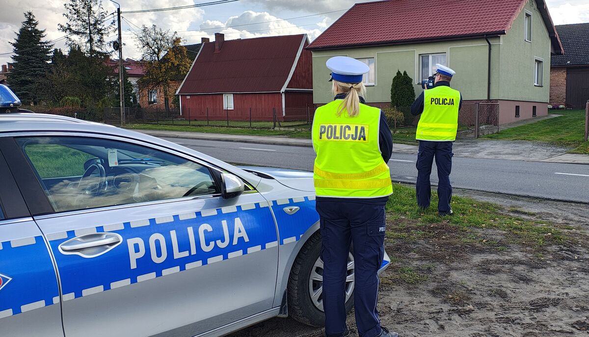 Grafika policji związana z działaniami „Prędkość” (zdjęcie ilustracyjne)