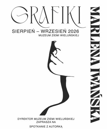 Grafika ilustrująca aktualność: Wernisaż grafik Marleny Iwańskiej w Muzeum Ziemi Wieluńskiej