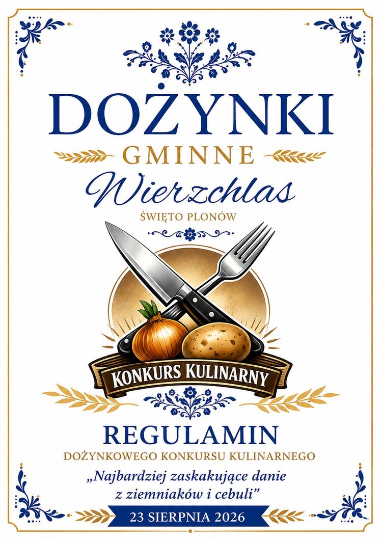 Konkurs kulinarny podczas Dożynek Gminnych Wierzchlas 2026.