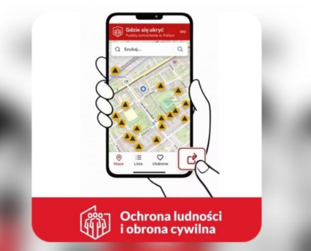 Powiat Wieluński przypomina o aplikacji „Gdzie się ukryć”