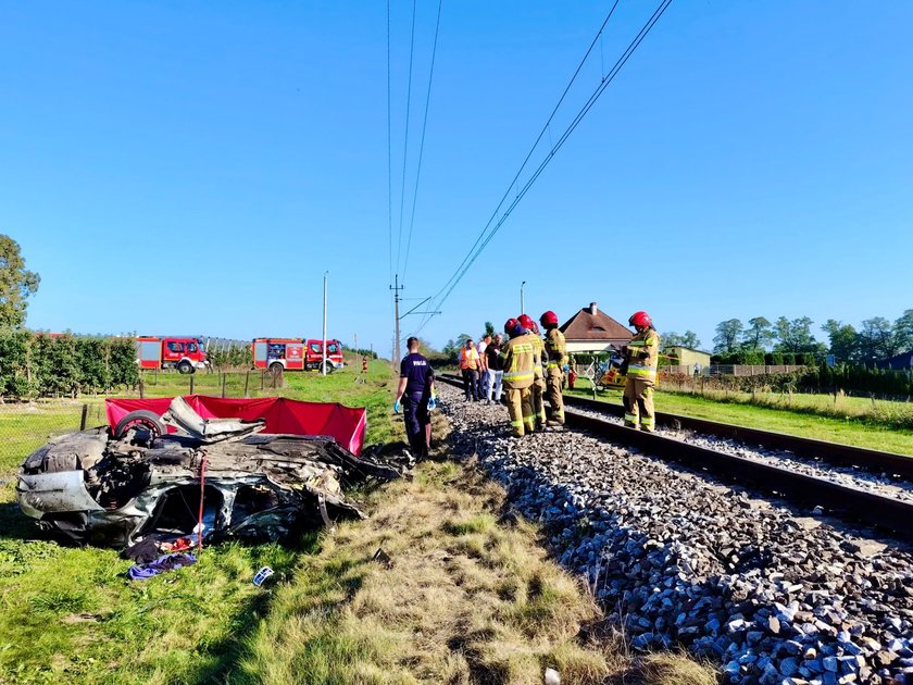 Kopydłów – zdjęcie związane z wypadkiem; źródło: Fakt / KP PSP Wieluń