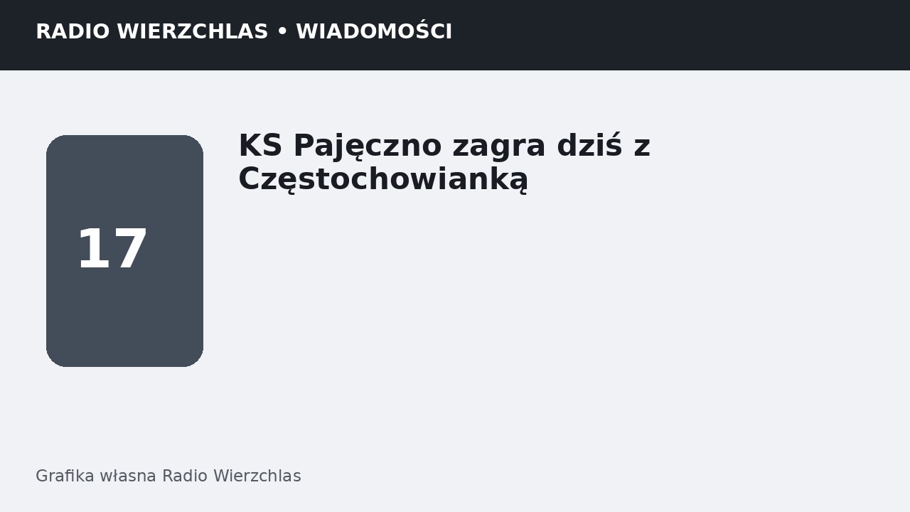 Grafika informacyjna Radio Wierzchlas.