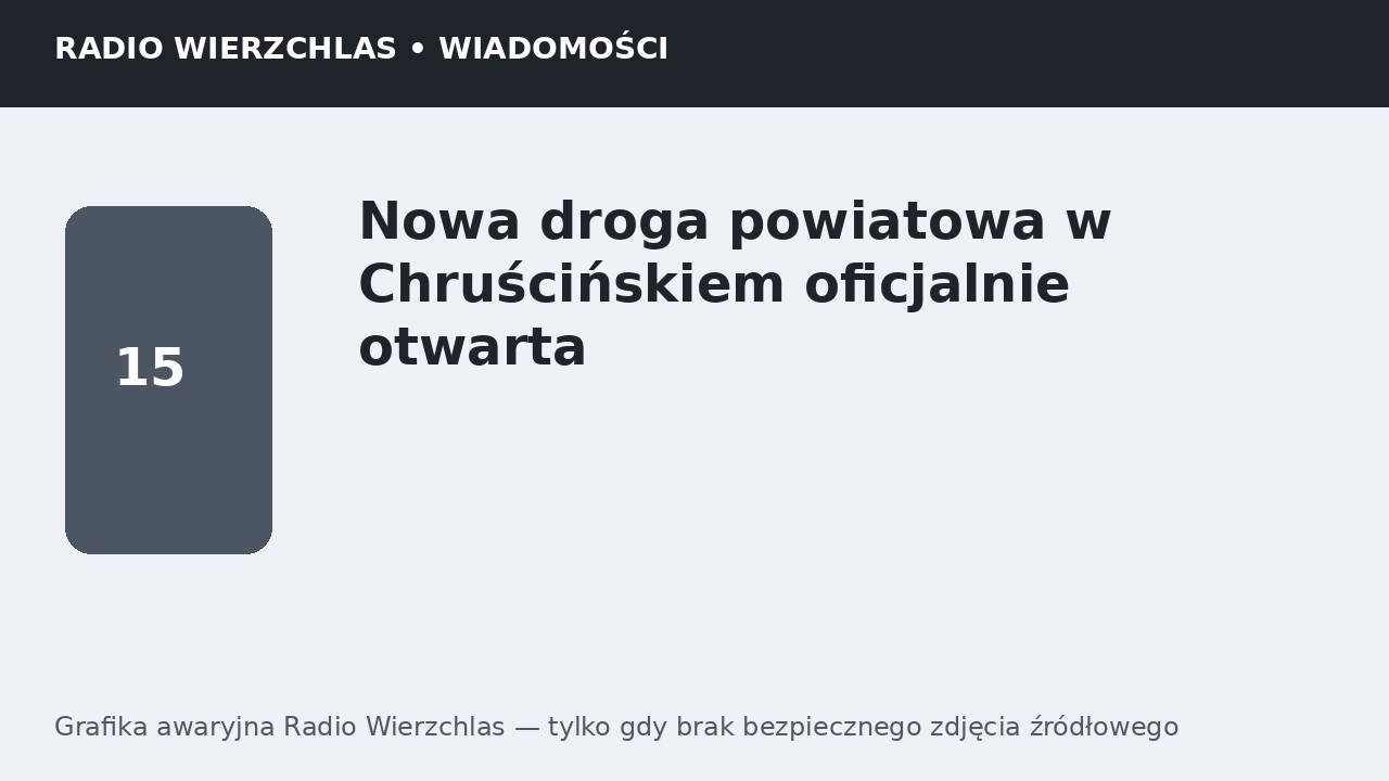 Nowa droga powiatowa w Chruścińskiem oficjalnie otwarta