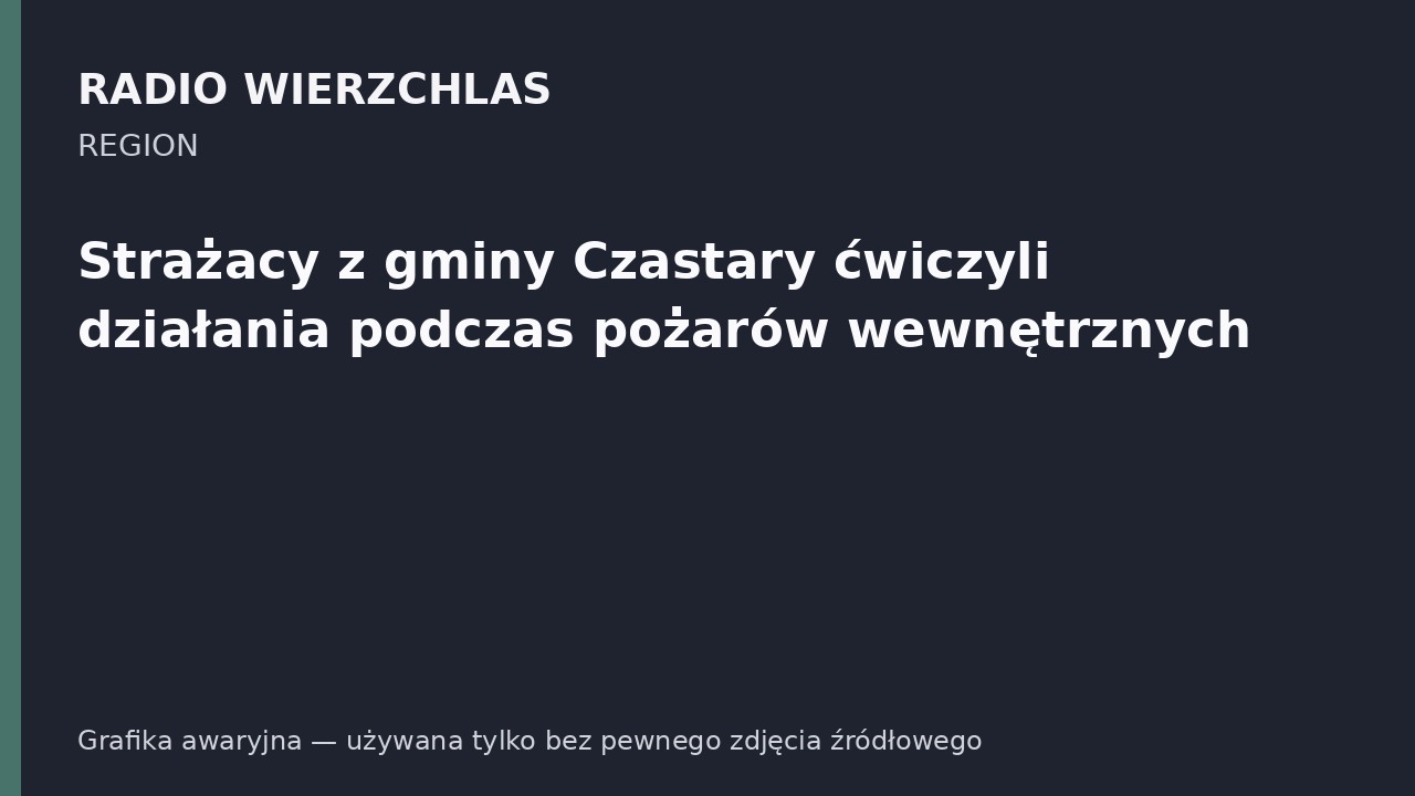 Strażacy z gminy Czastary ćwiczyli działania podczas pożarów wewnętrznych