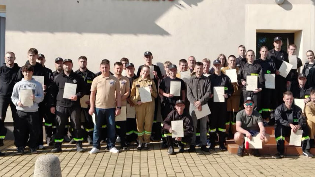 38 druhów z gminy Wieluń zdobyło uprawnienia Ratownika KPP