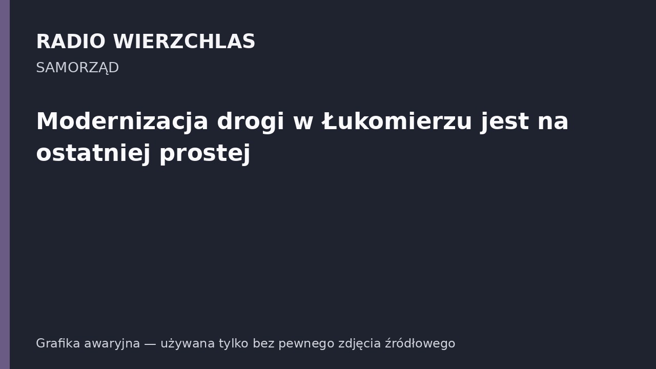 Modernizacja drogi w Łukomierzu jest na ostatniej prostej