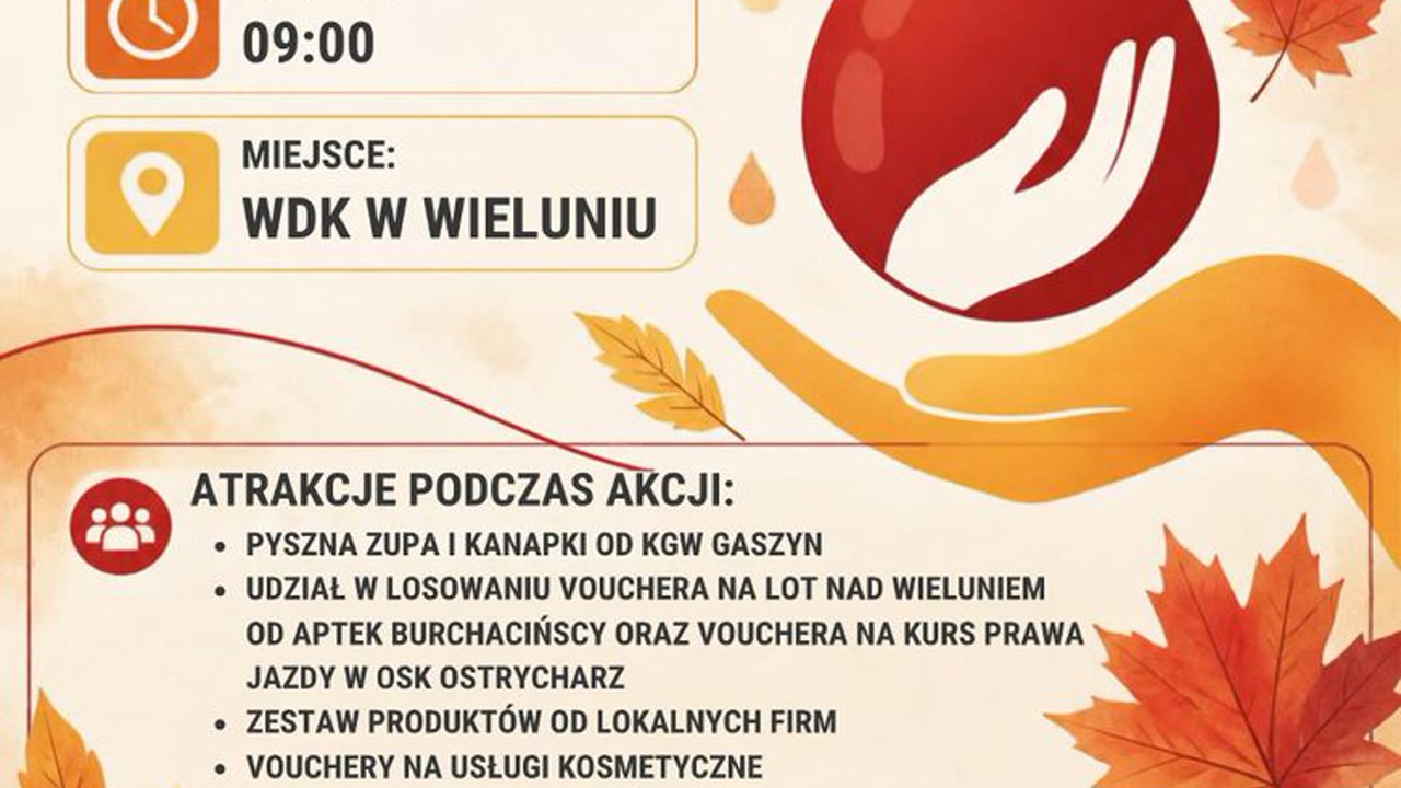 Akcja krwiodawstwa w Wieluniu 11 października