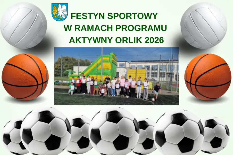 Grafika do informacji: Galewice podsumowały festyn sportowy w ramach programu Aktywny Orlik