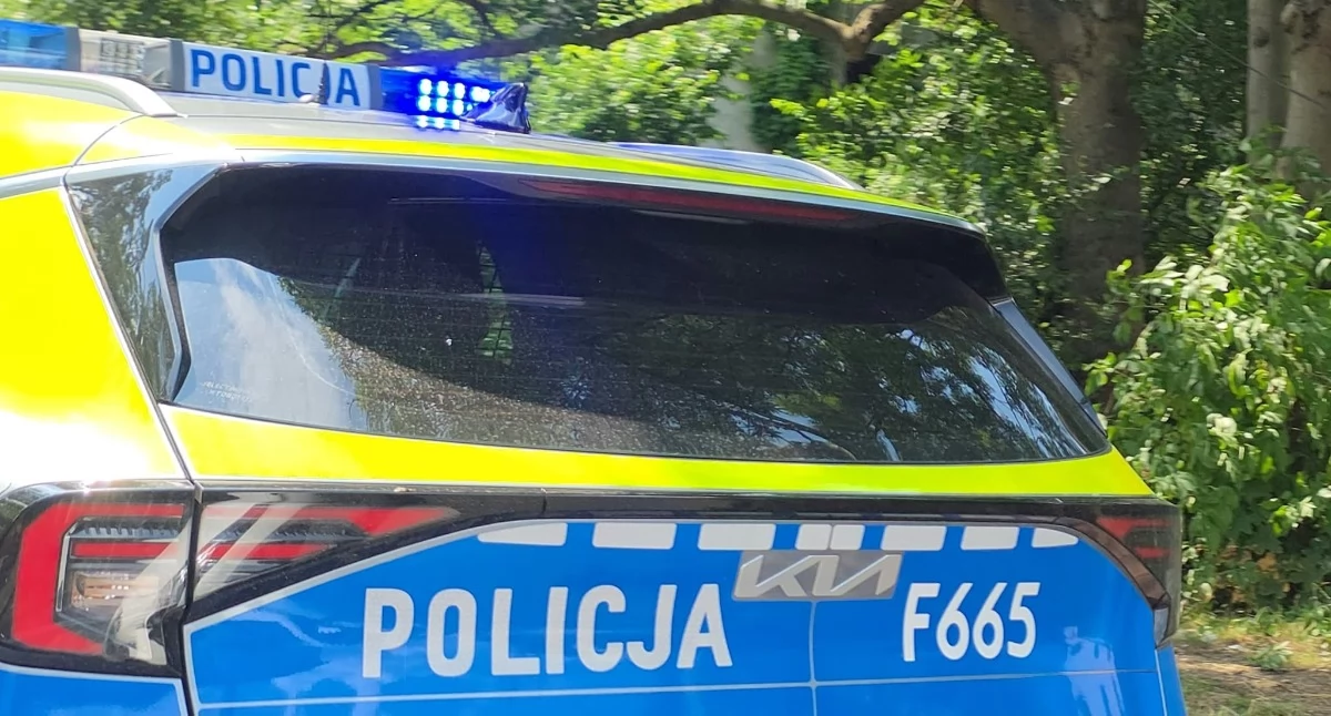 Grafika do informacji: Wieluńska policja zatrzymała trzy osoby poszukiwane i obywatela Kolumbii
