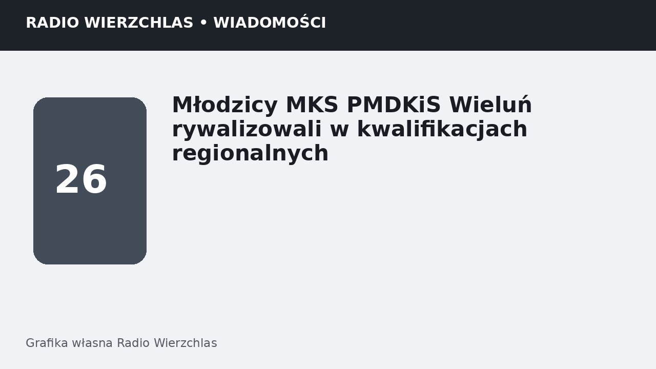 Grafika informacyjna Radio Wierzchlas.
