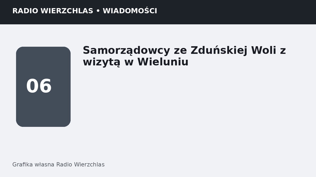 Grafika informacyjna Radio Wierzchlas.