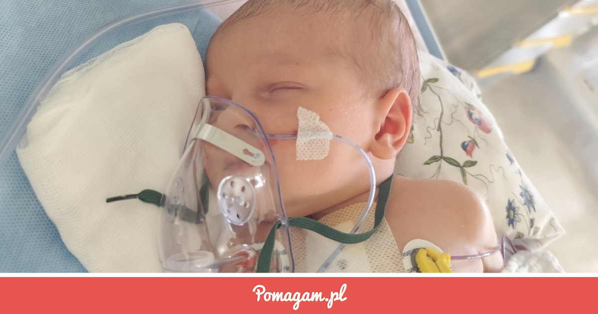 Mała Julka – fotografia ze strony zbiórki Pomagam.pl.