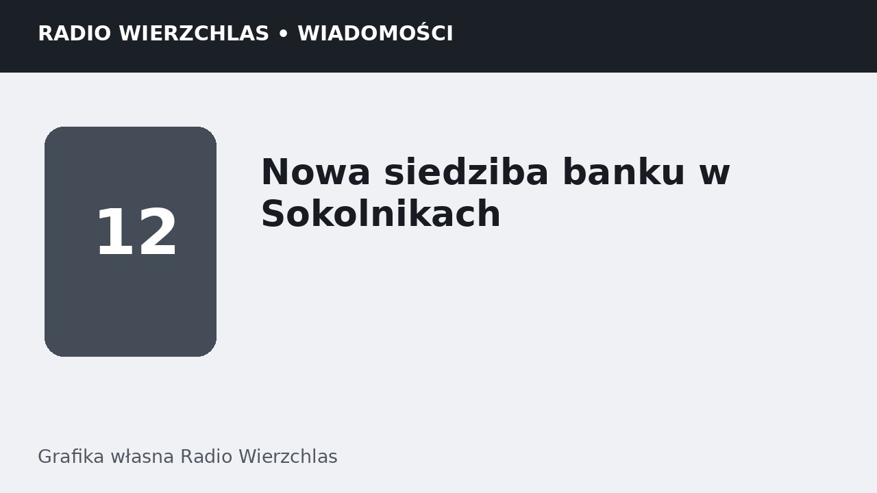 Grafika informacyjna Radio Wierzchlas.