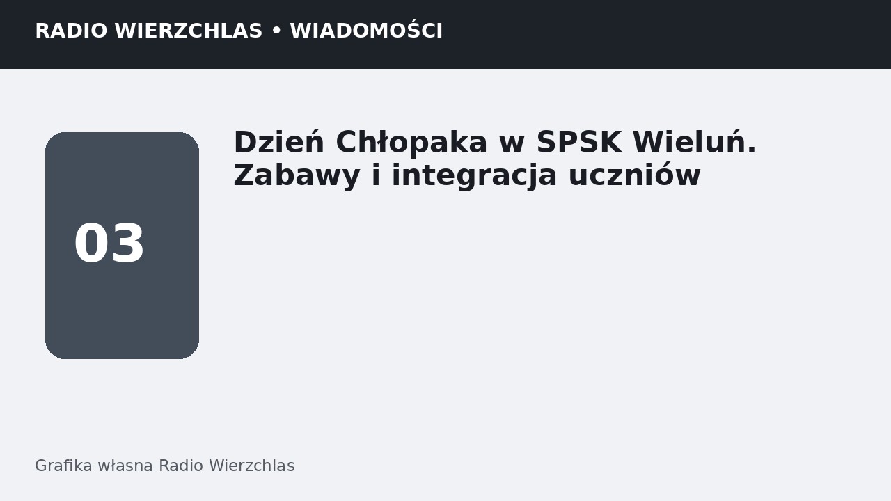 Grafika informacyjna Radio Wierzchlas.
