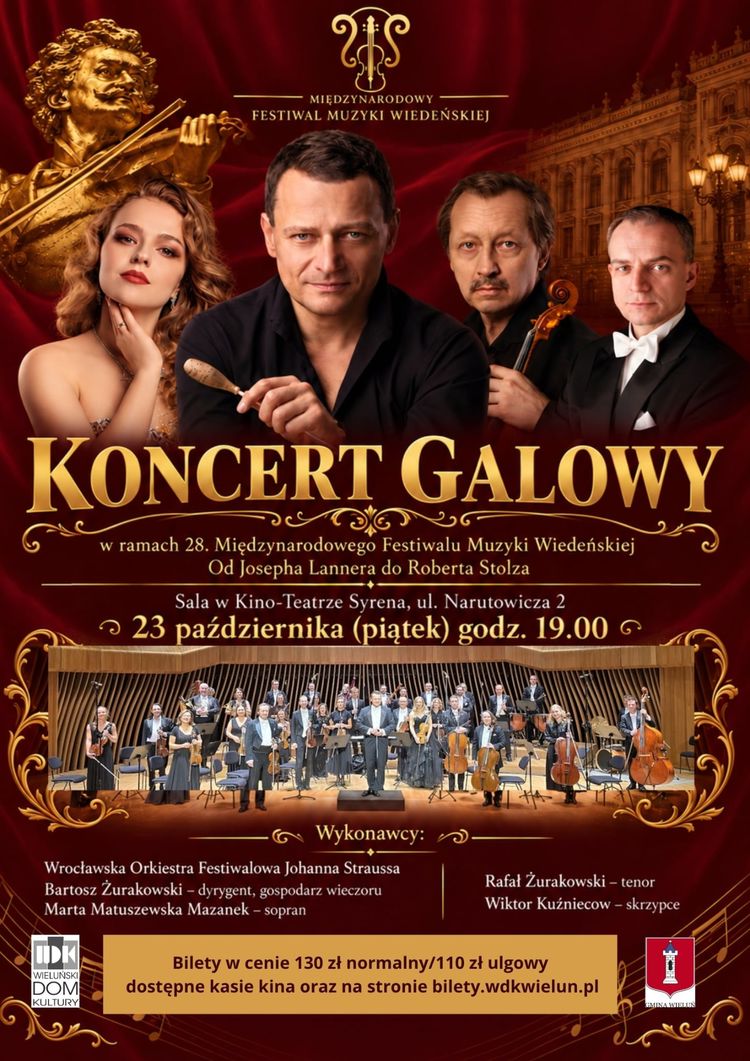 Wiedeńskie melodie w Wieluniu. Koncert Galowy 23 października — zdjęcie 1.