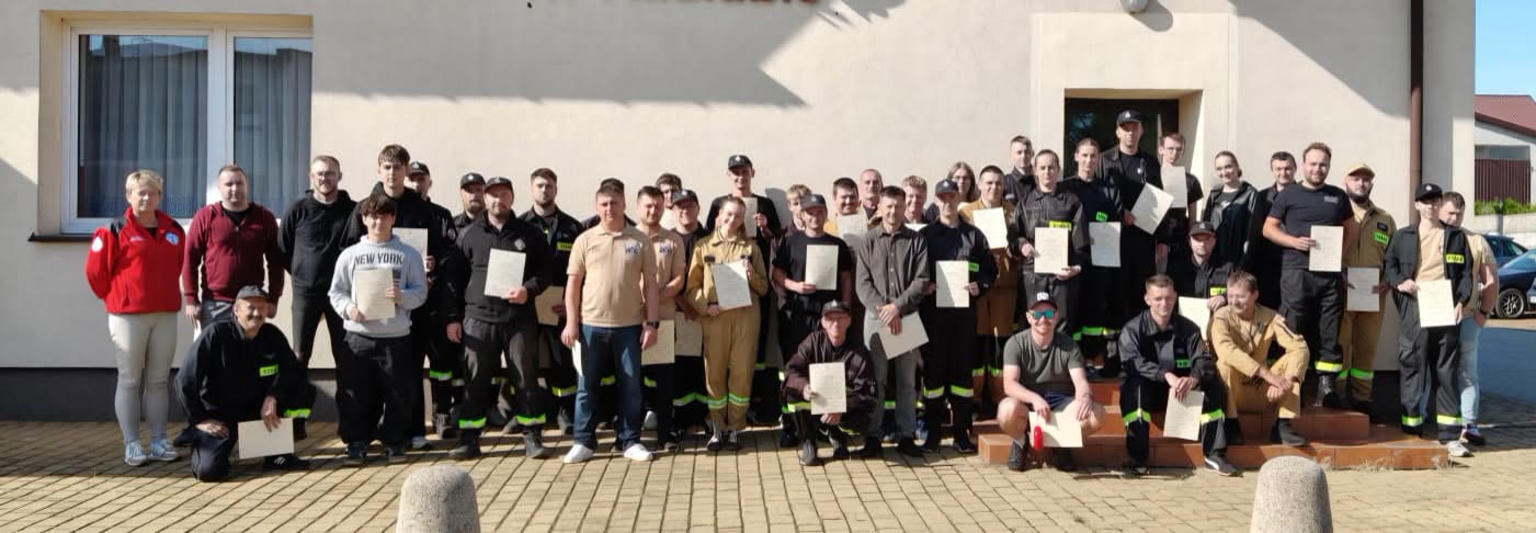 38 druhów z gminy Wieluń zdobyło uprawnienia Ratownika KPP — zdjęcie 1.