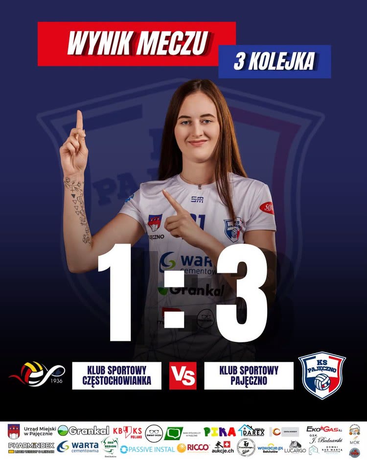 KS Pajęczno nadal bez porażki. Trzecie zwycięstwo 3:1 — zdjęcie 1.