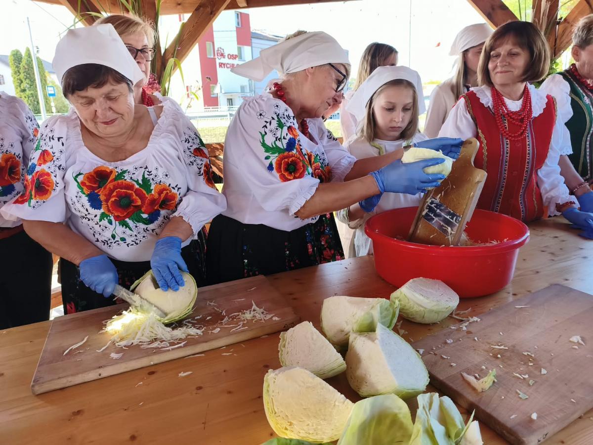 Warsztaty kiszenia kapusty w Rychłocicach - zdjecie 8.