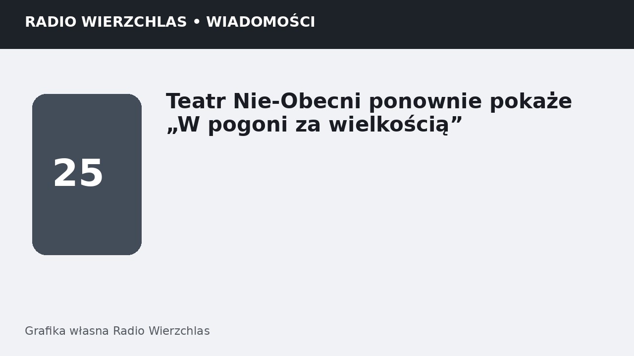 Grafika informacyjna Radio Wierzchlas.