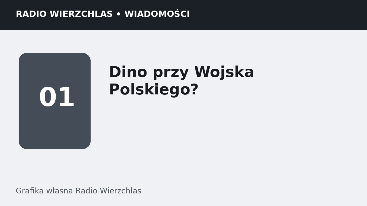 Grafika informacyjna Radio Wierzchlas.