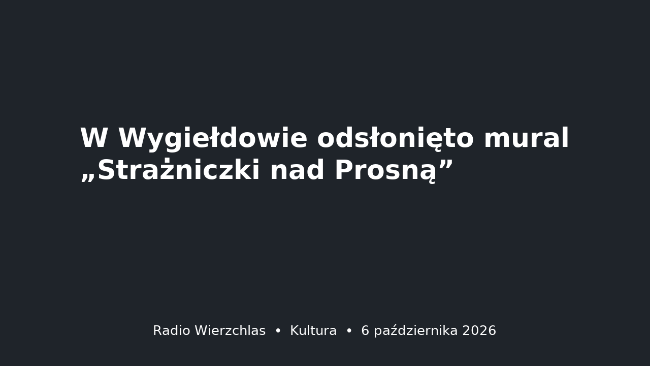 Mural „Strażniczki nad Prosną” w Wygiełdowie.